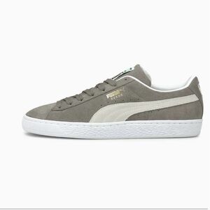 Puma Women's Suede Classic Sneakers in Gray and Off-White